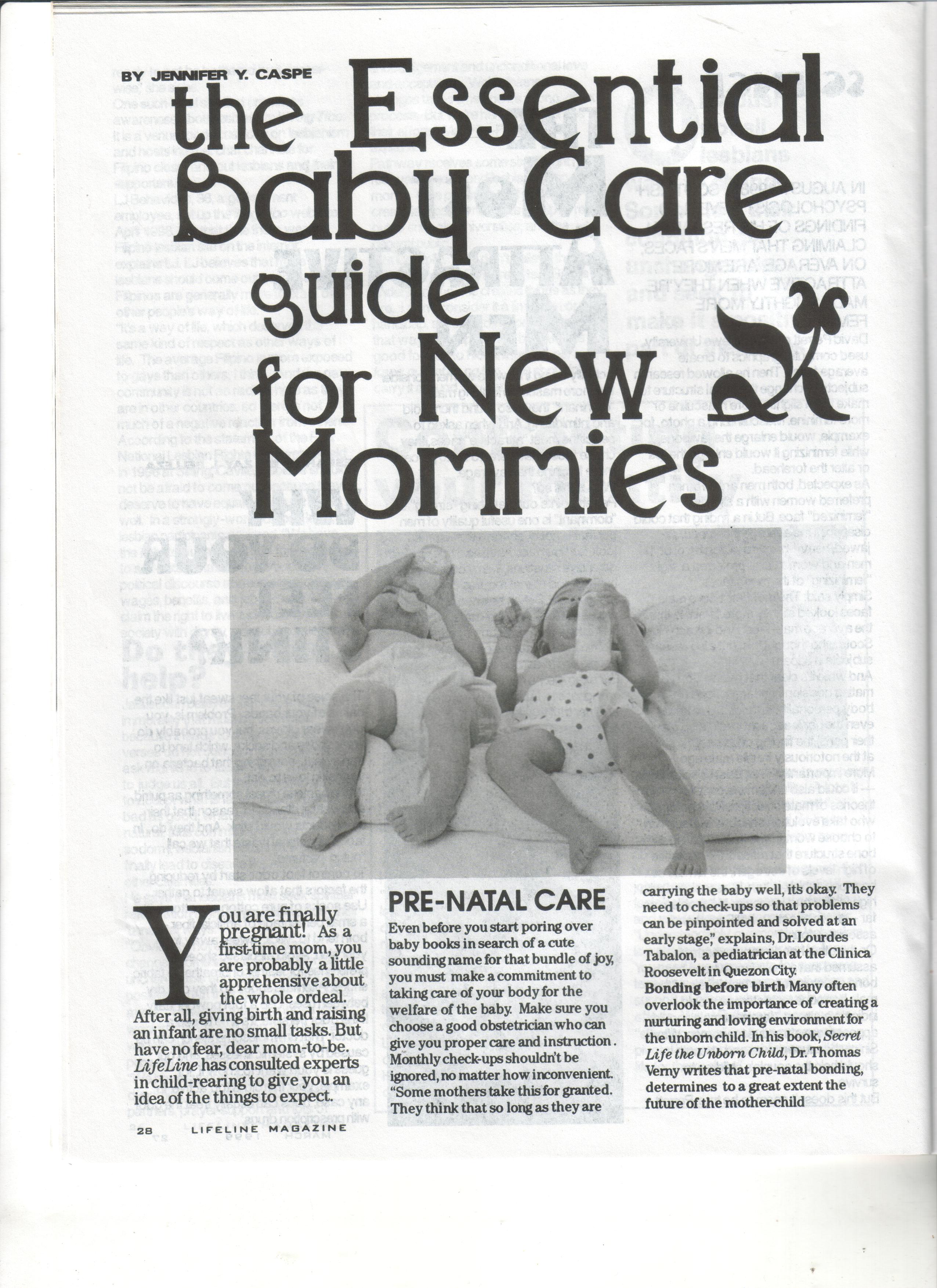 03-99 Baby Care for New Mommies 1