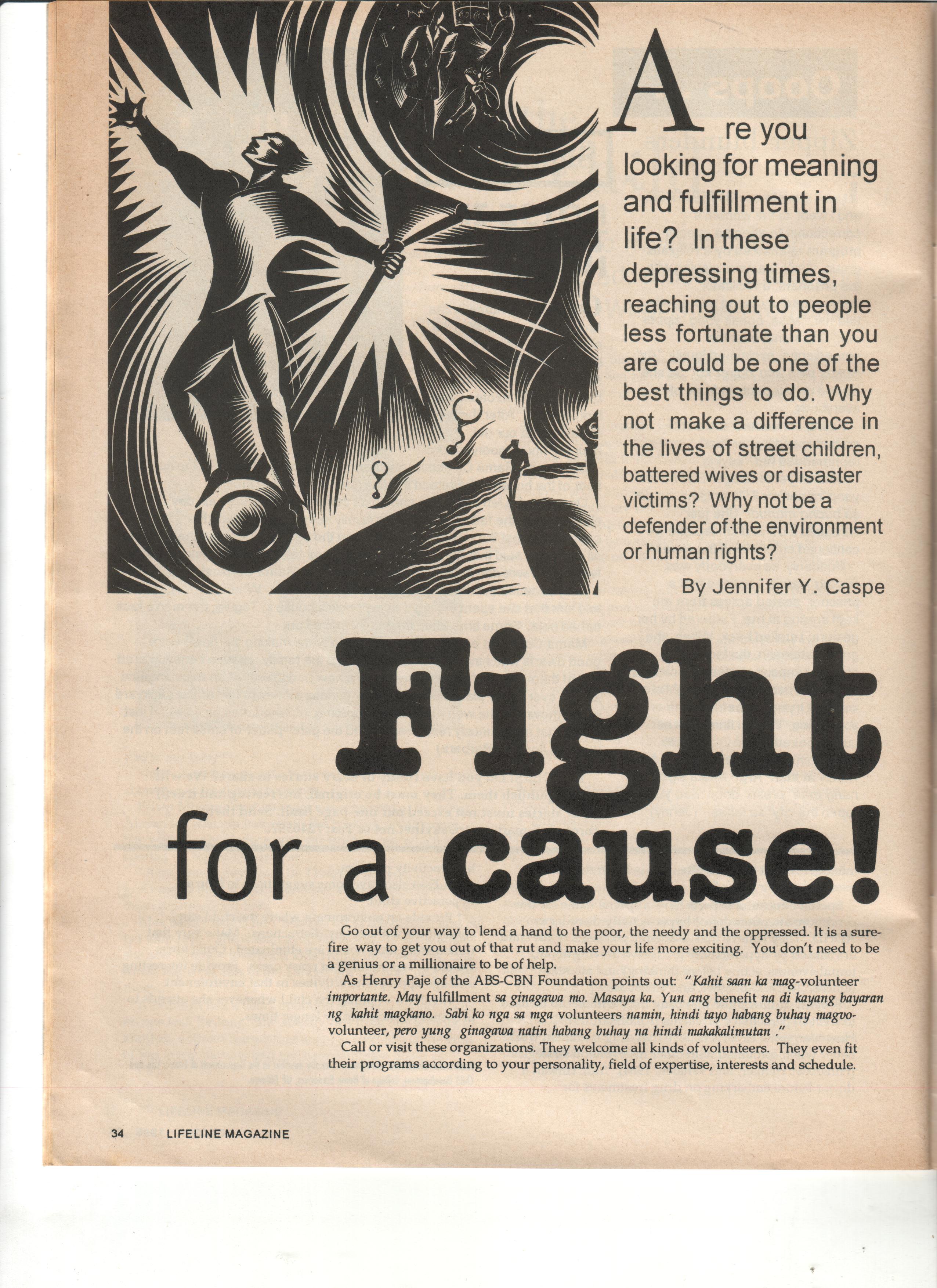 10-98 Fight for a Cause 1