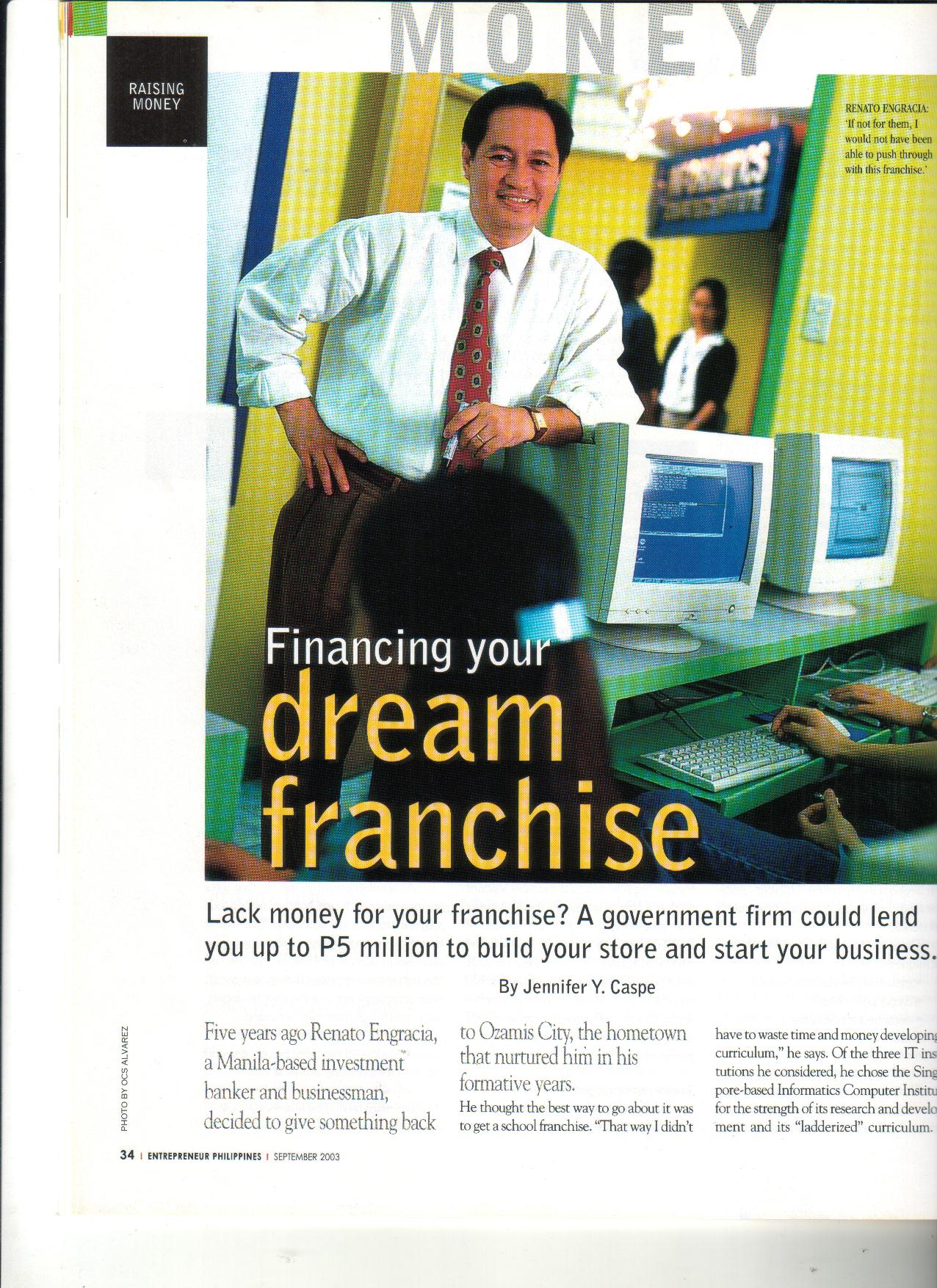 9-03 Financing Your Dream Franchise 1